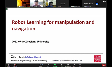M.E Global |“用于操作与导航的机器人学习”——英国卡迪夫大学Assoc. Prof. Ze Ji学术报告会顺利举行
